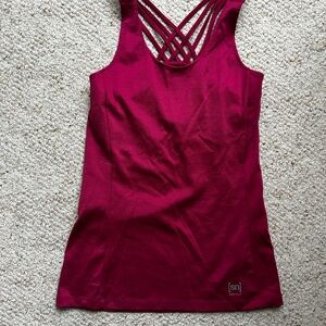 Strappy Magenta Tank Top